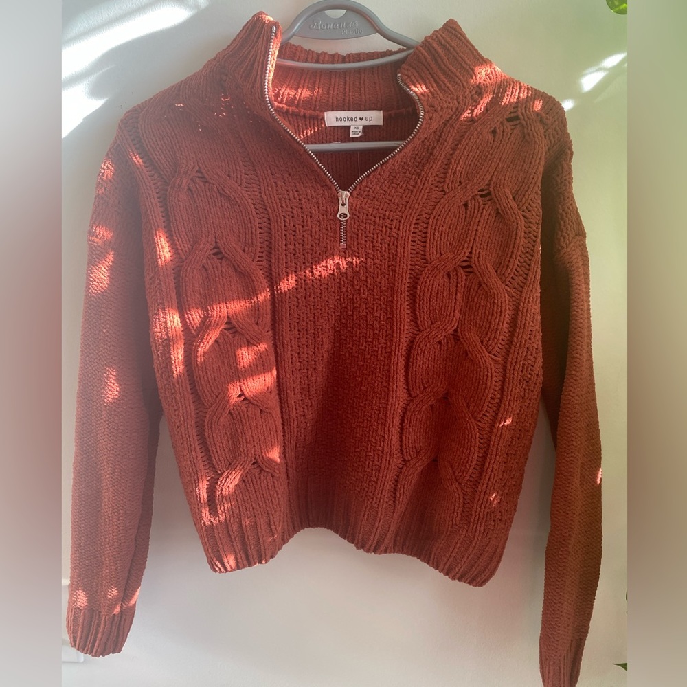 Auburn colored sweater